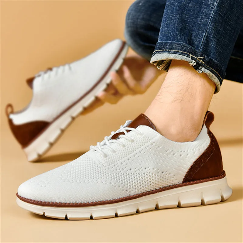 Men's Running Fitness Breathable Stretchy Knitted Sneakers