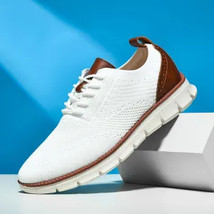 Men's Running Fitness Breathable Stretchy Knitted Sneakers