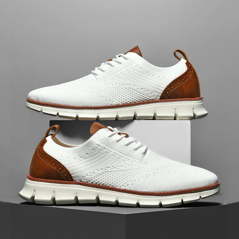 Men's Running Fitness Breathable Stretchy Knitted Sneakers