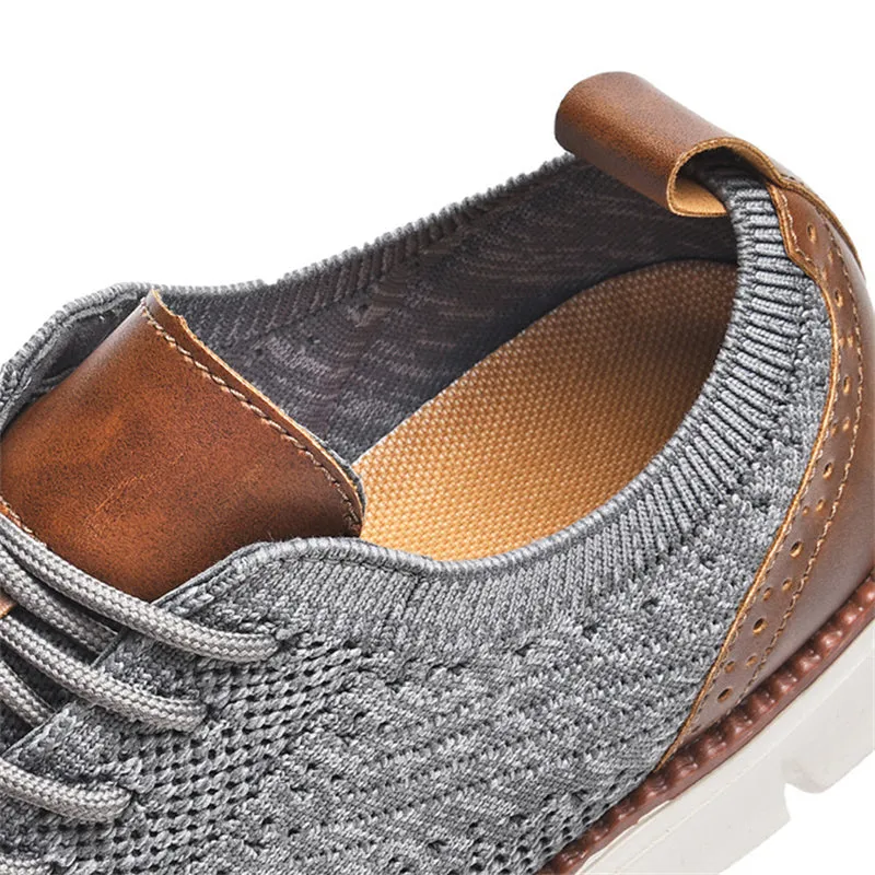 Men's Running Fitness Breathable Stretchy Knitted Sneakers