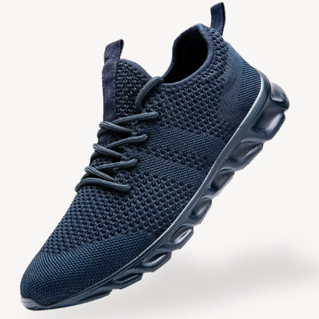 Men’s Sneakers – Lightweight Knit – Breathable Design – Cushioned Sole – Athletic Look