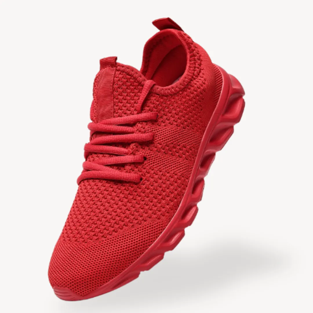 Men’s Sneakers – Lightweight Knit – Breathable Design – Cushioned Sole – Athletic Look