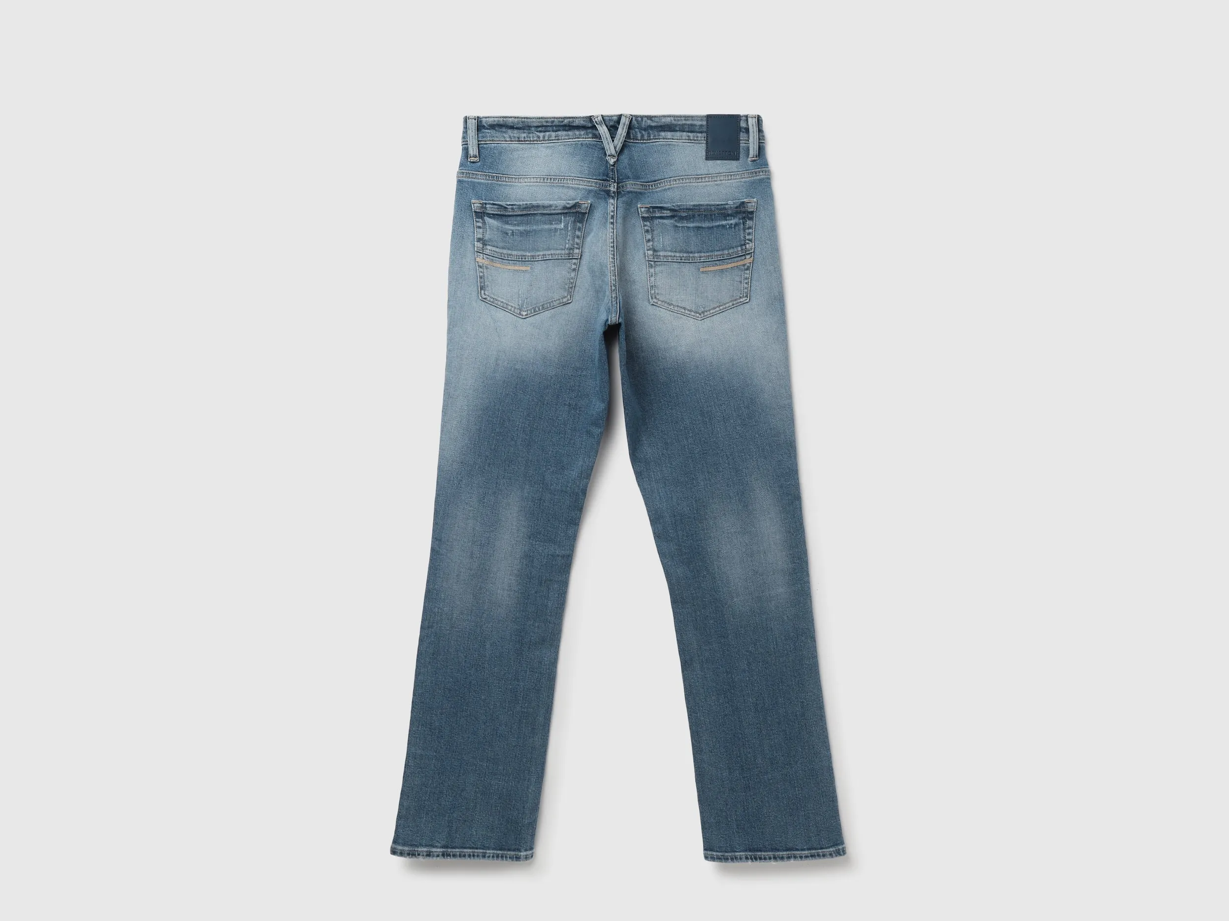 Men's Solid Bootcut Jeans