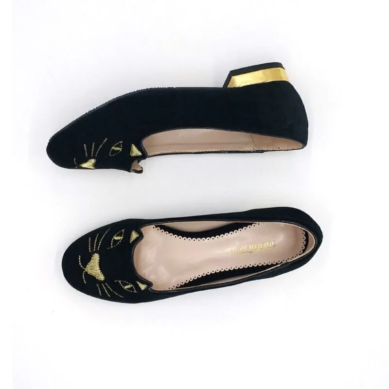 Merendy Katua Black Ballet Flats