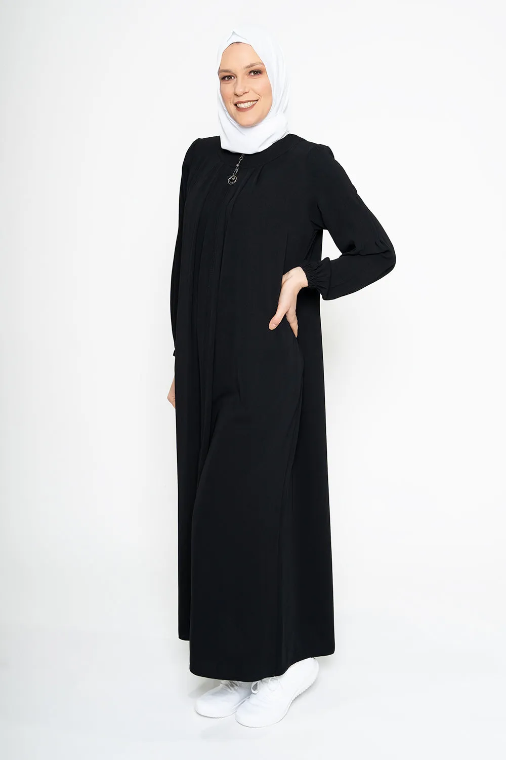 Midnight Flow Modest Black Abaya | Black