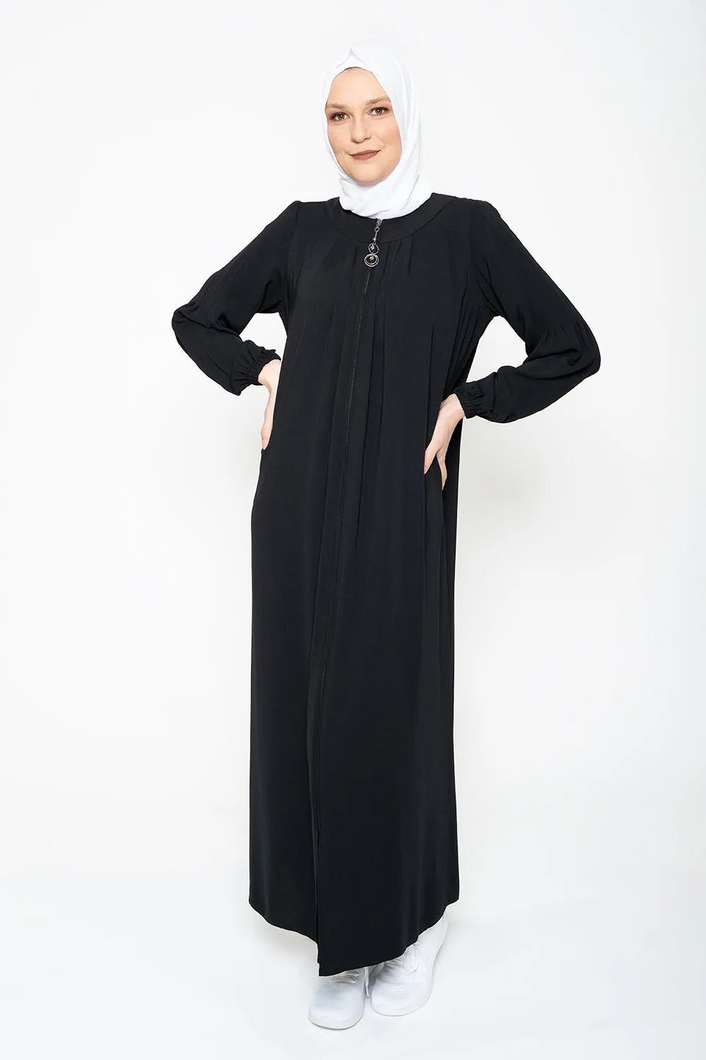 Midnight Flow Modest Black Abaya | Black