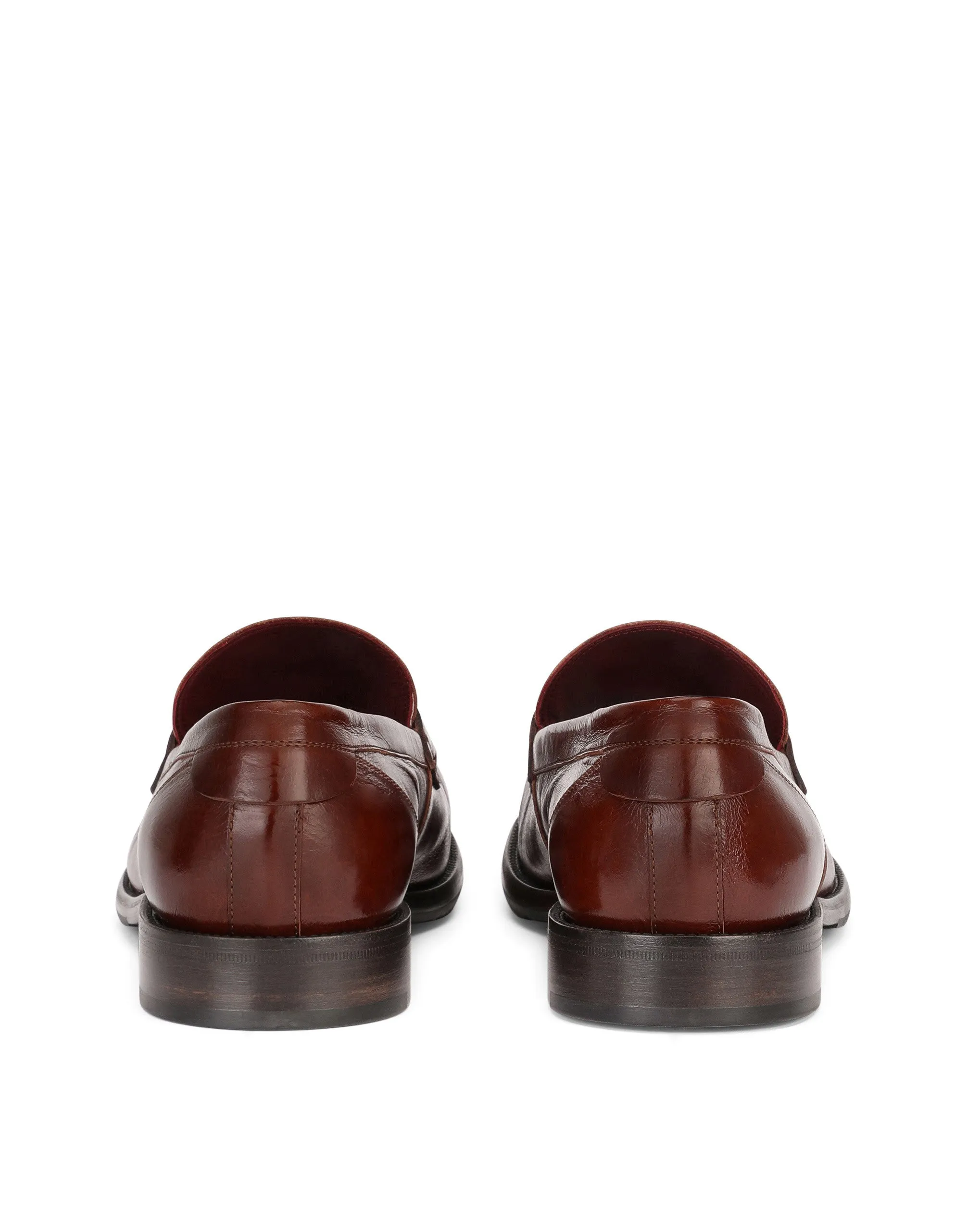 Mino calfskin loafers with branded plate