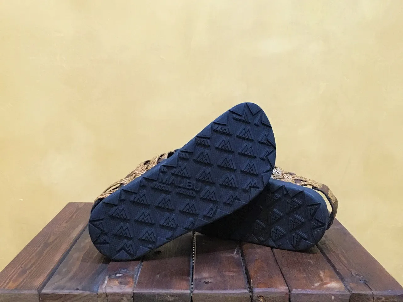 MS010014 Malibu Sandals Canyon Braid Whiskey/Black
