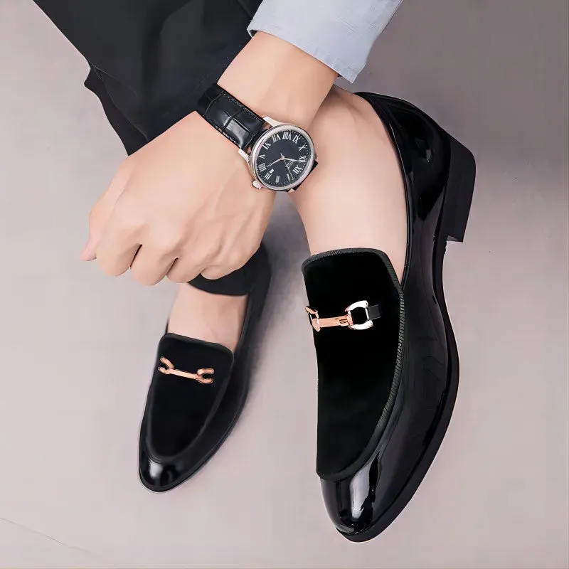 NavyLux Herren Slipper für besondere Anlässe