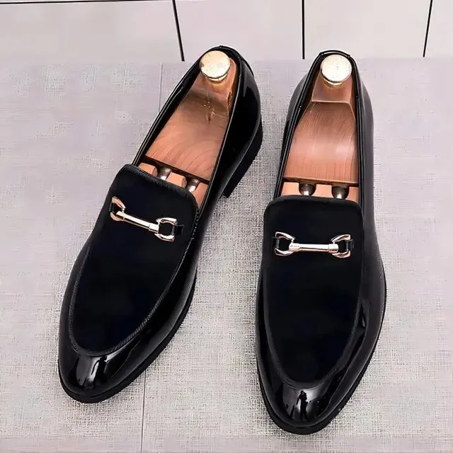 NavyLux Herren Slipper für besondere Anlässe