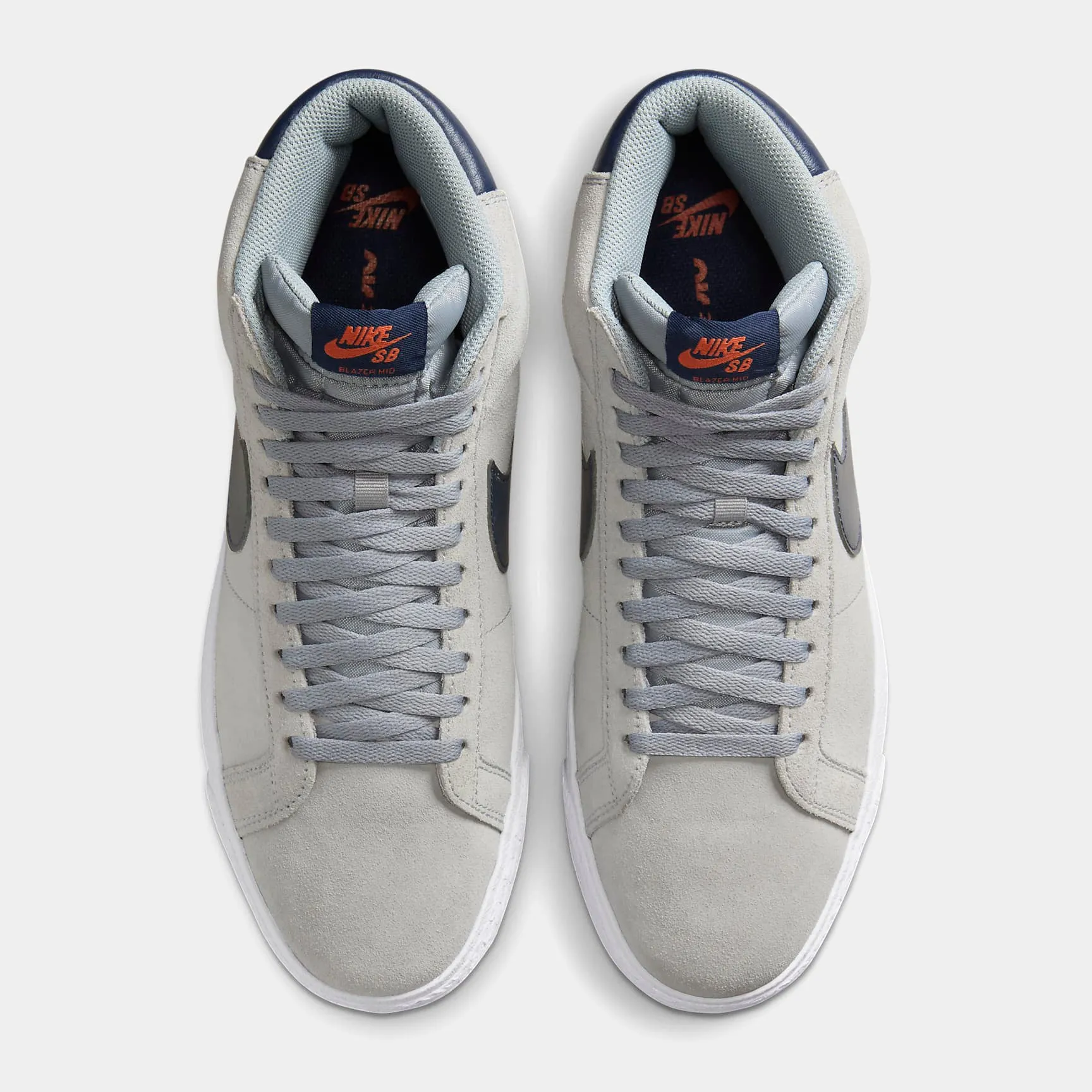 NIKE SB ZOOM BLAZER MID - WOLF GREY/MIDNIGHT NAVY