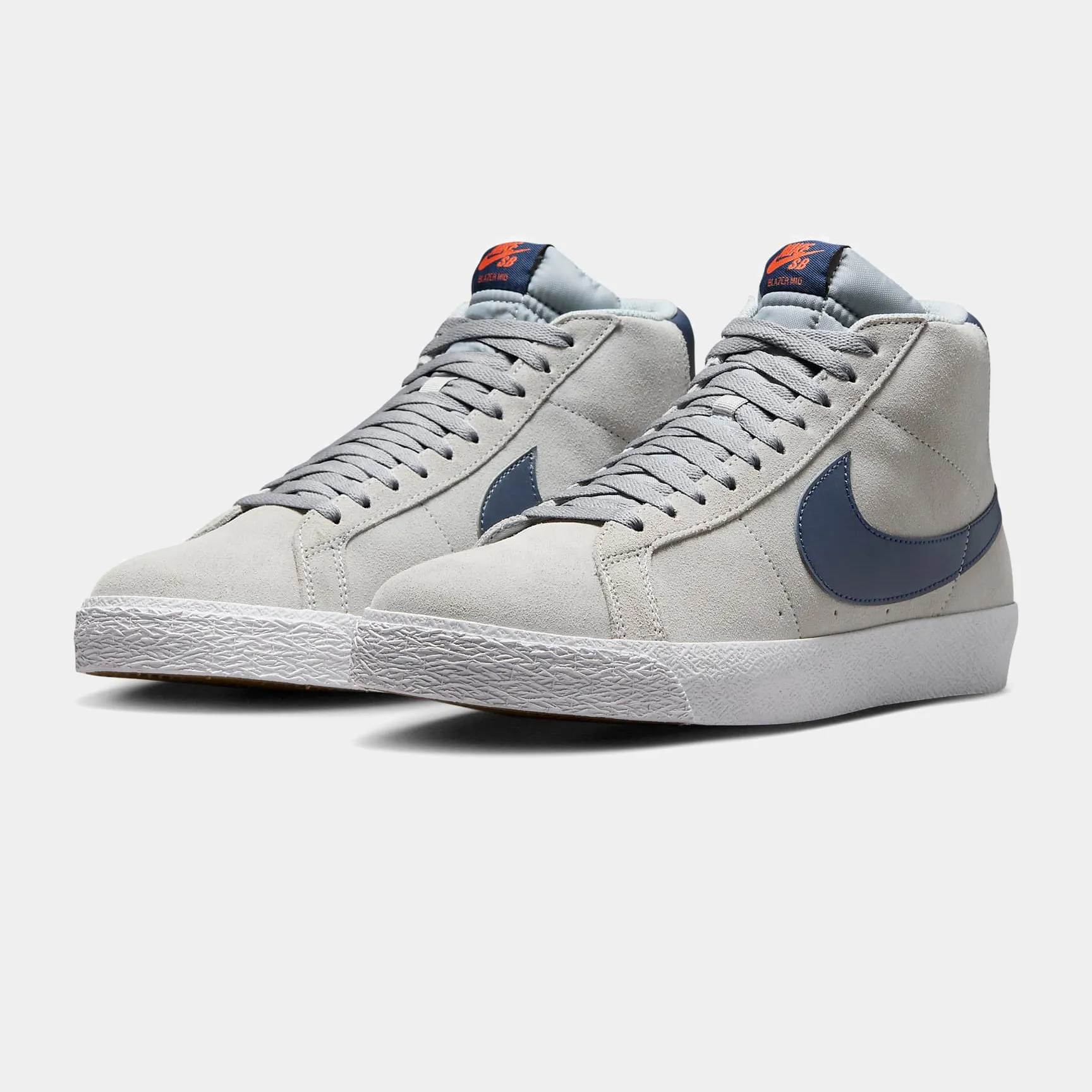 NIKE SB ZOOM BLAZER MID - WOLF GREY/MIDNIGHT NAVY