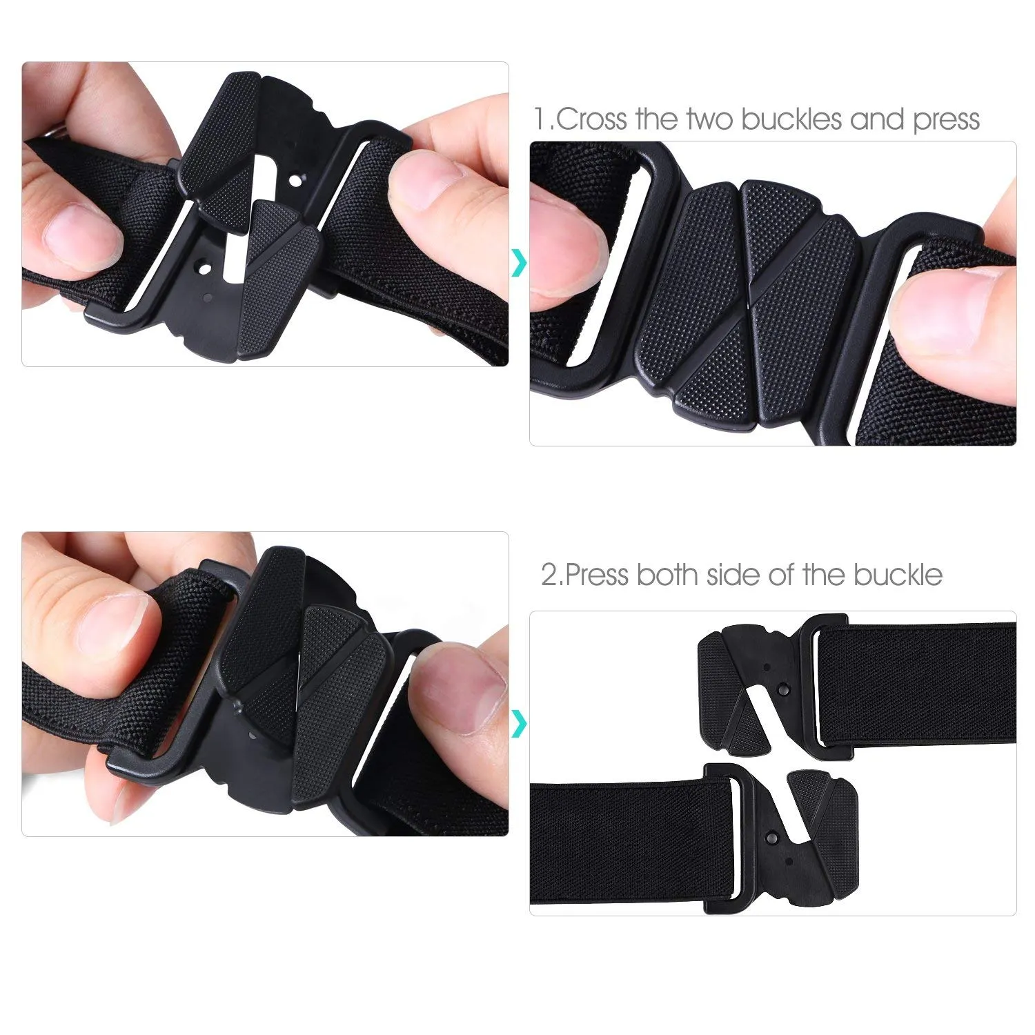 No Show Invisible Women Belt Elastic Stretch Adjustable No Show Web Belt By JASGOOD
