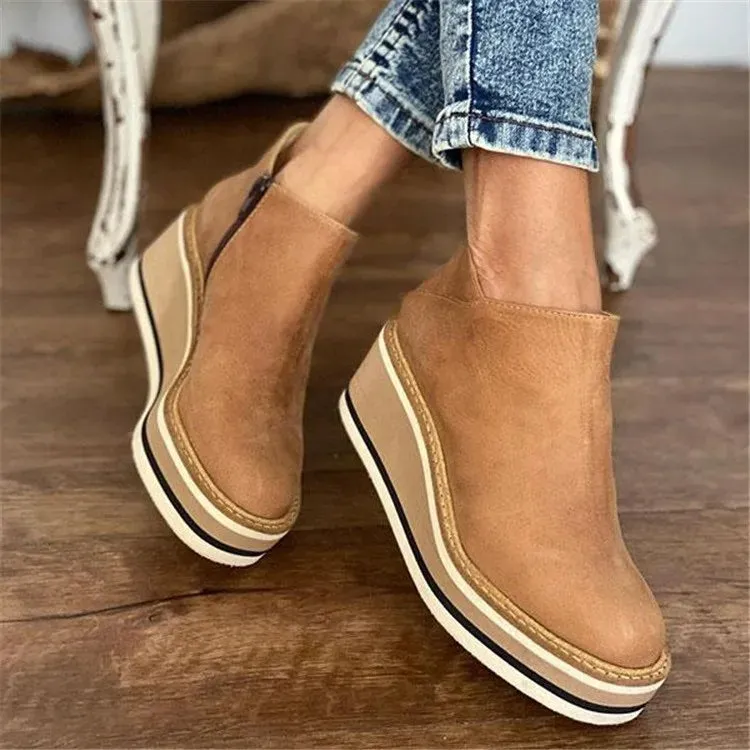 Nova™ - Casual Wedge Boots