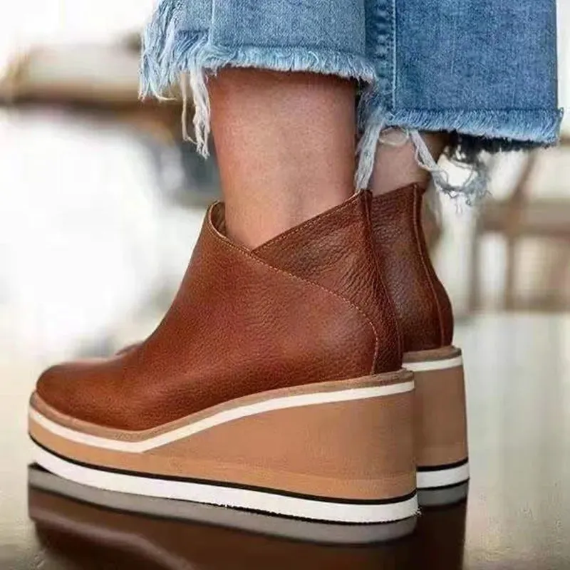 Nova™ - Casual Wedge Boots