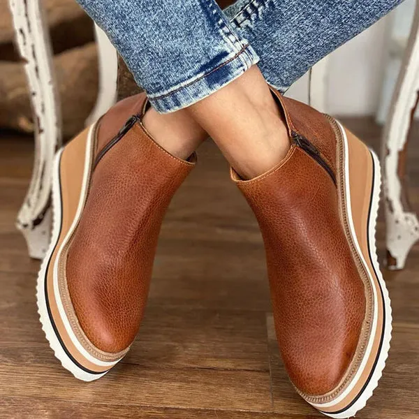 Nova™ - Casual Wedge Boots
