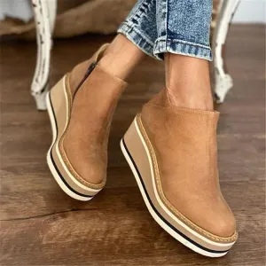 Nova™ - Casual Wedge Boots