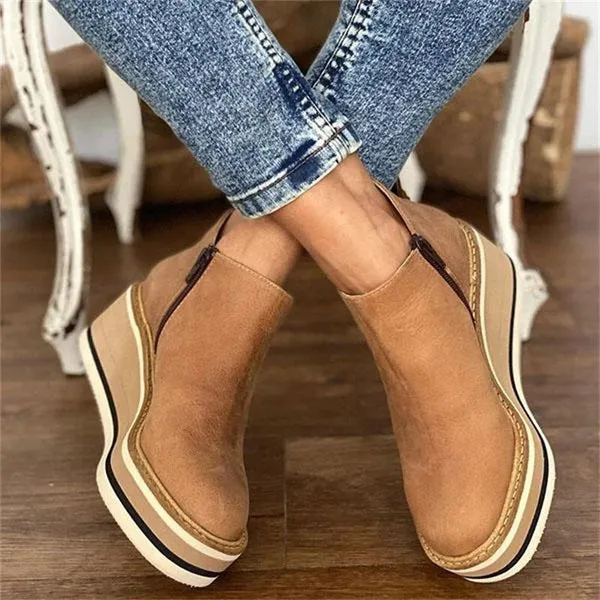 Nova™ - Casual Wedge Boots