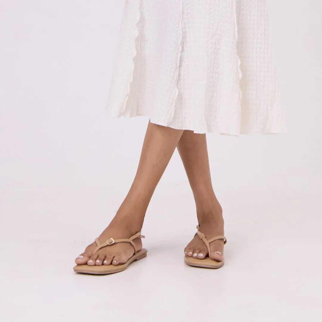 Nude Toe Thong Flats