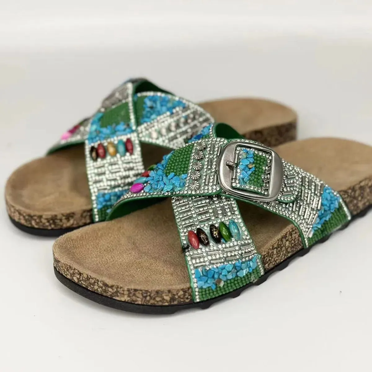 Open Toe Flats Sandals