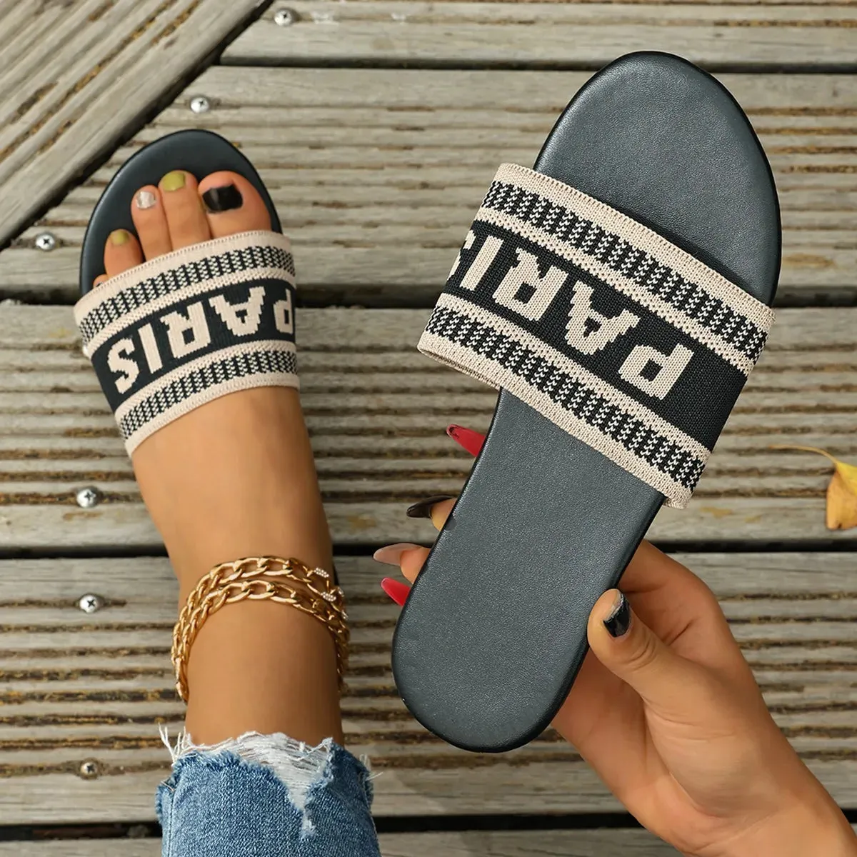 Open Toe Flats Sandals