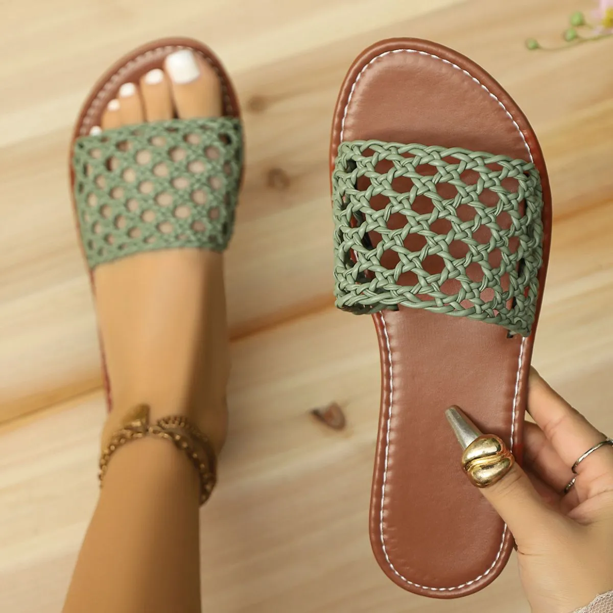 Open Toe Flats Sandals