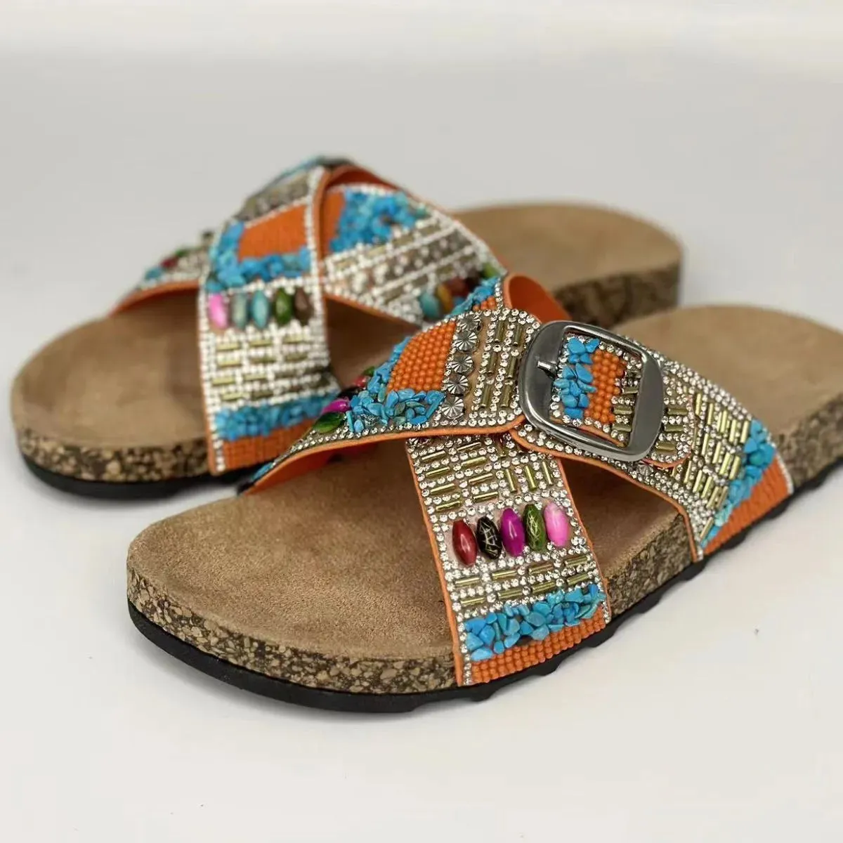 Open Toe Flats Sandals