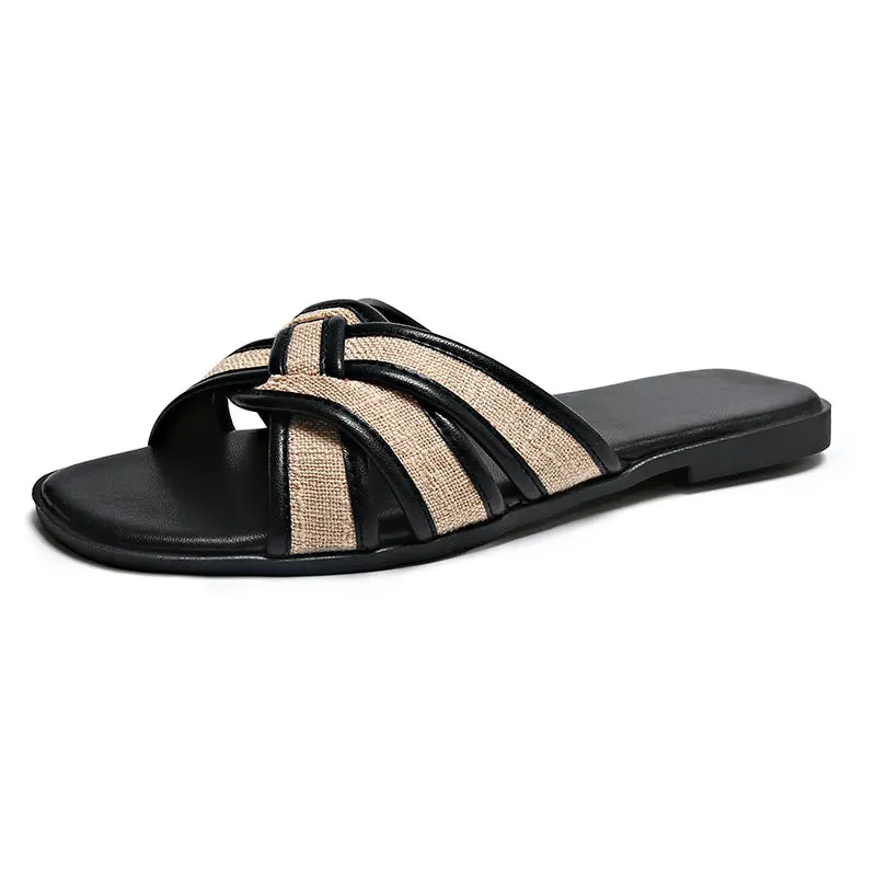 Open Toe Flats Sandals