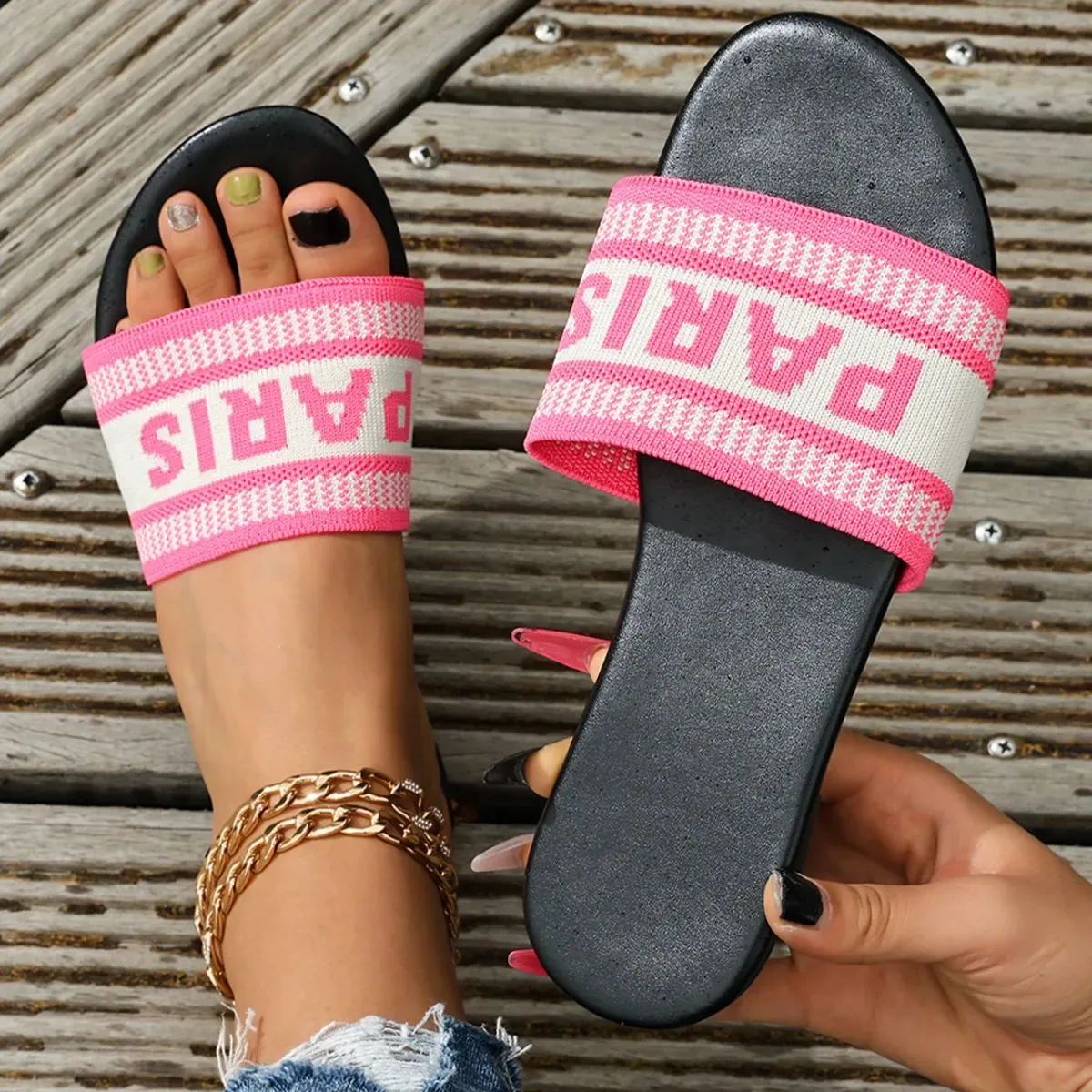 Open Toe Flats Sandals