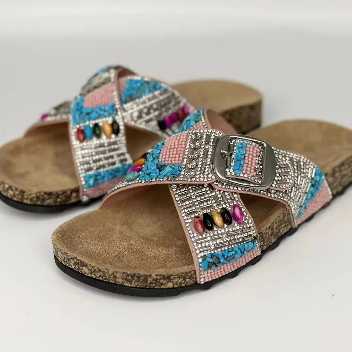Open Toe Flats Sandals