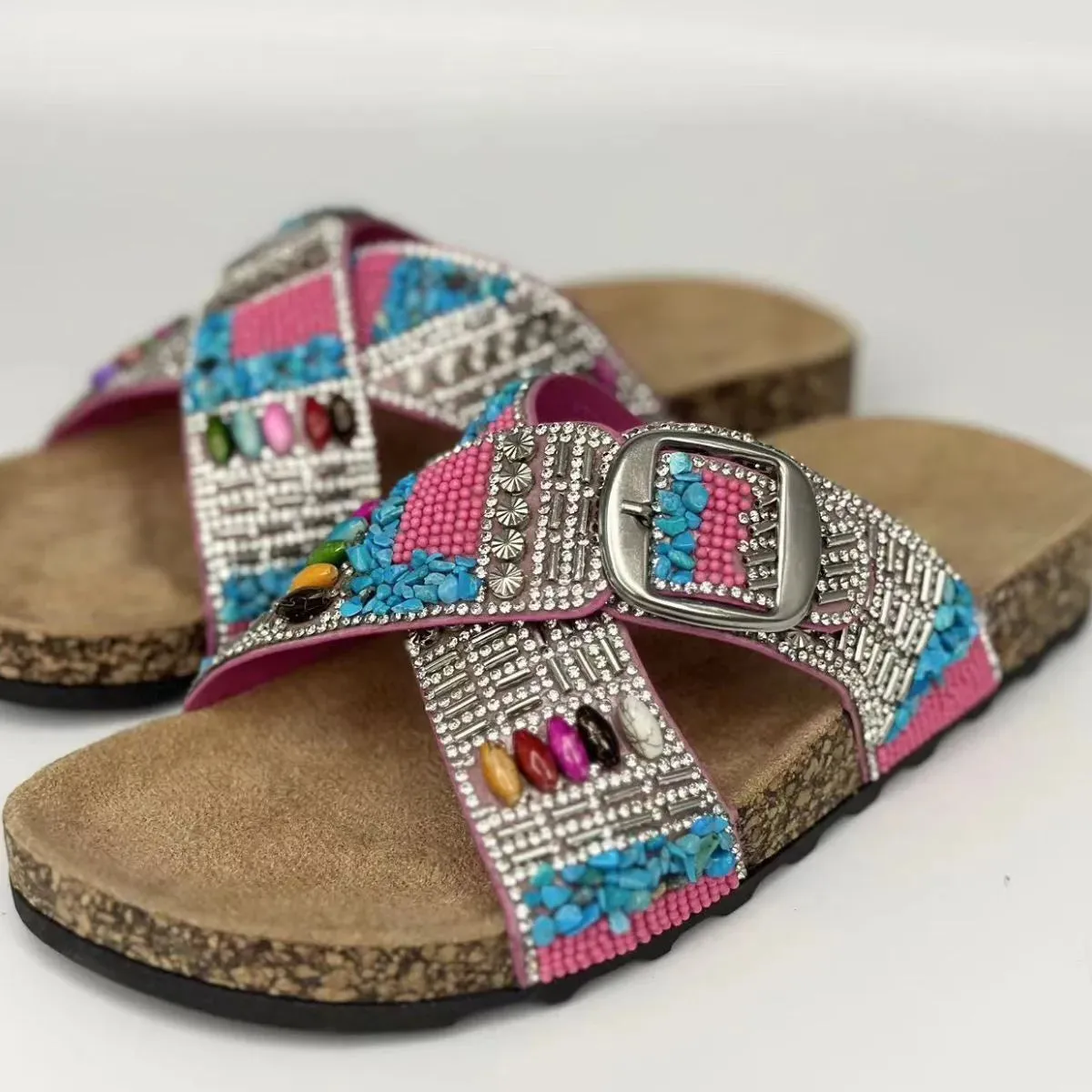 Open Toe Flats Sandals