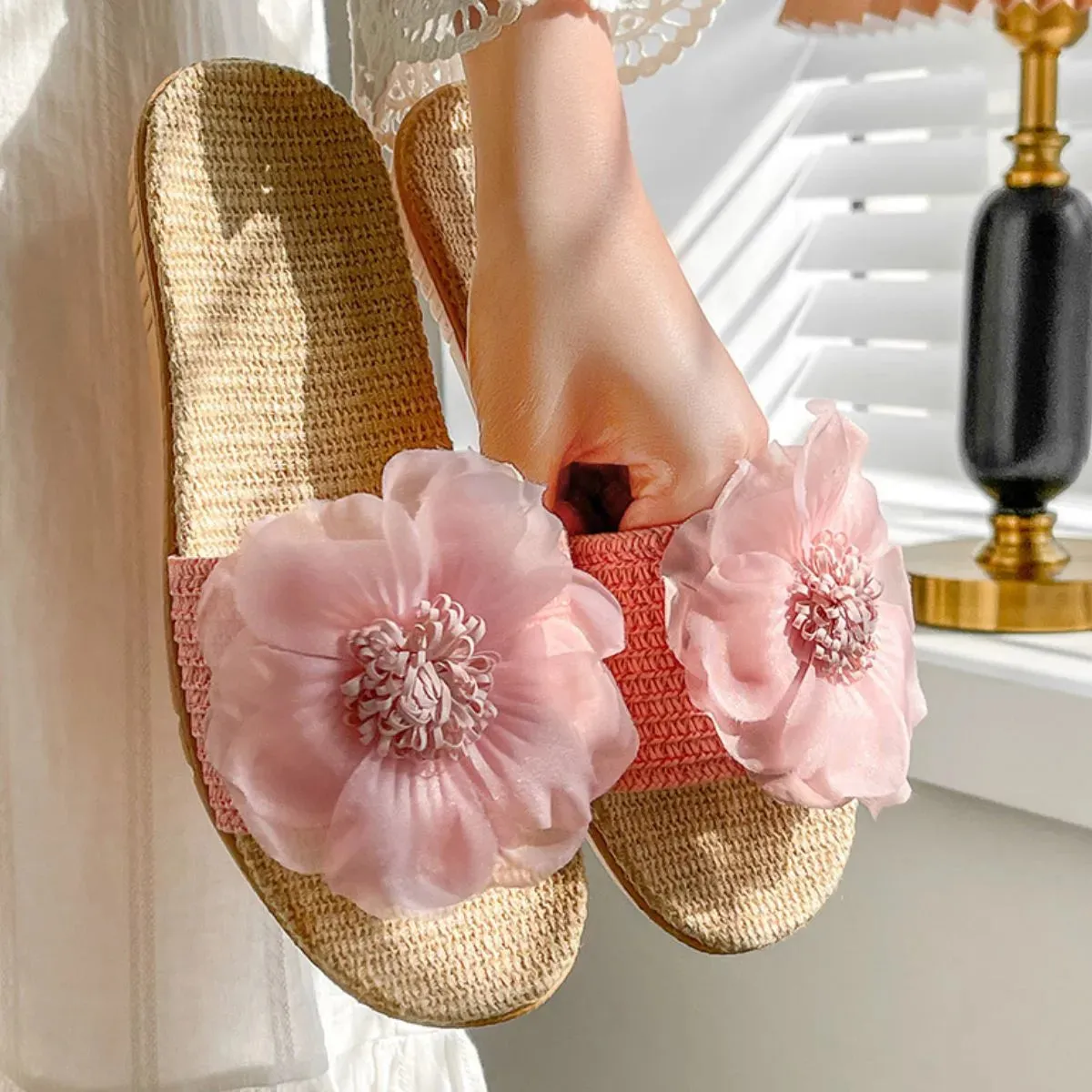 Open Toe Flats Slippers