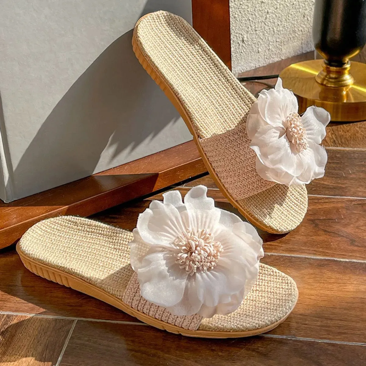 Open Toe Flats Slippers