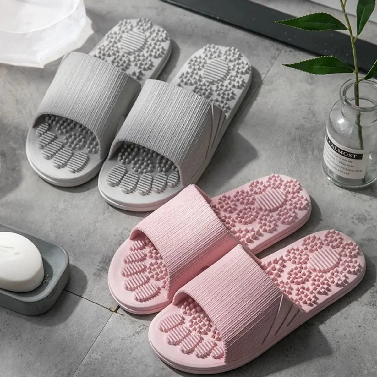 Open Toe Flats Slippers
