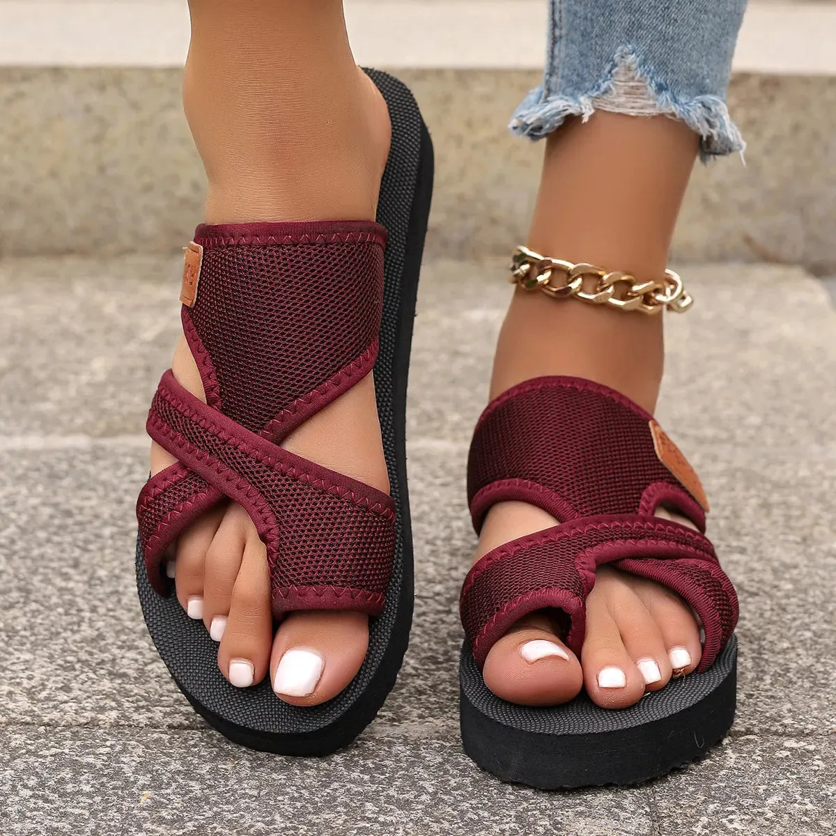 Open Toe Platform Sandals