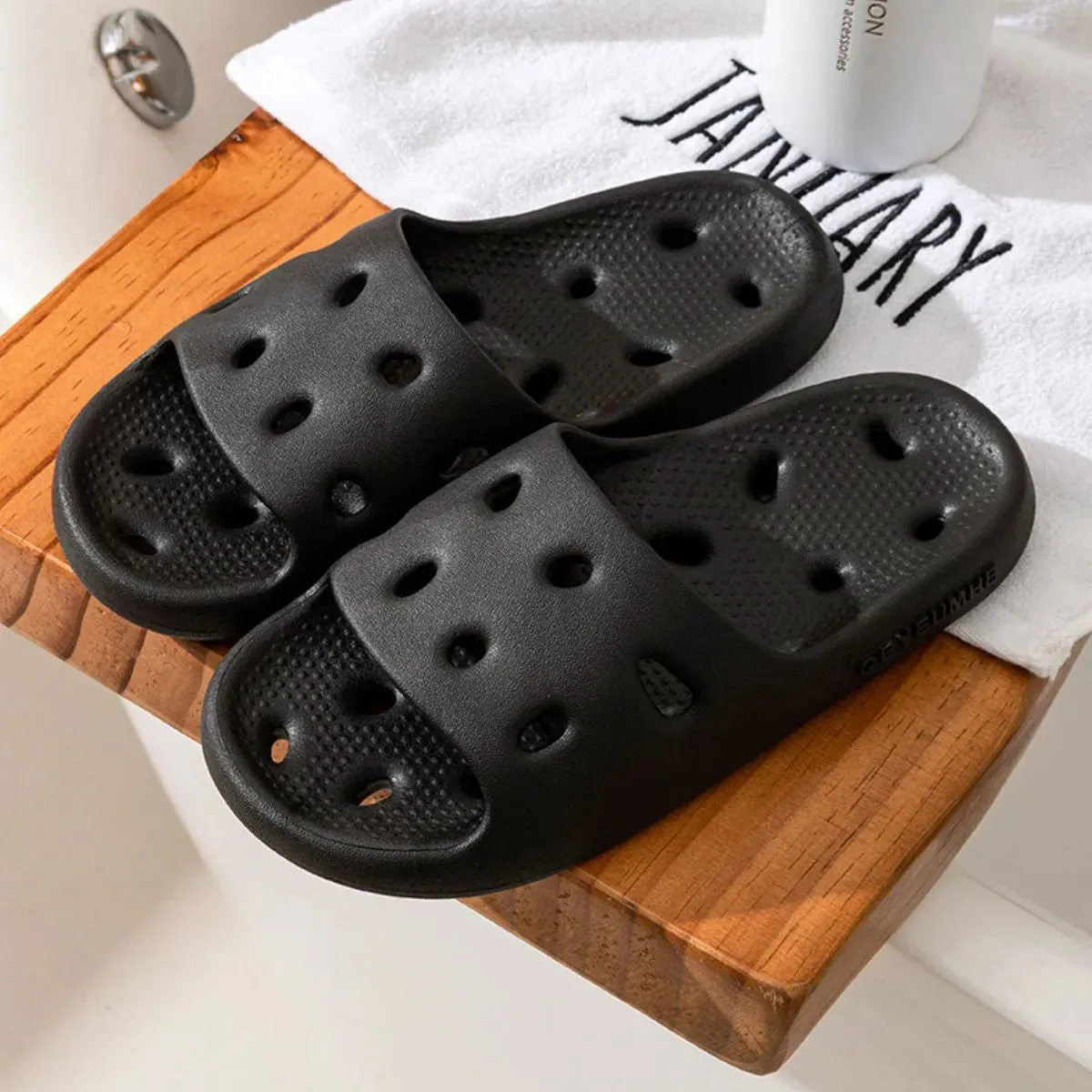 Open Toe Platform Slippers