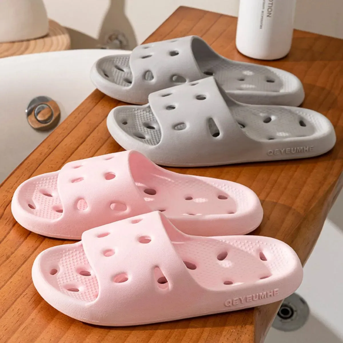 Open Toe Platform Slippers