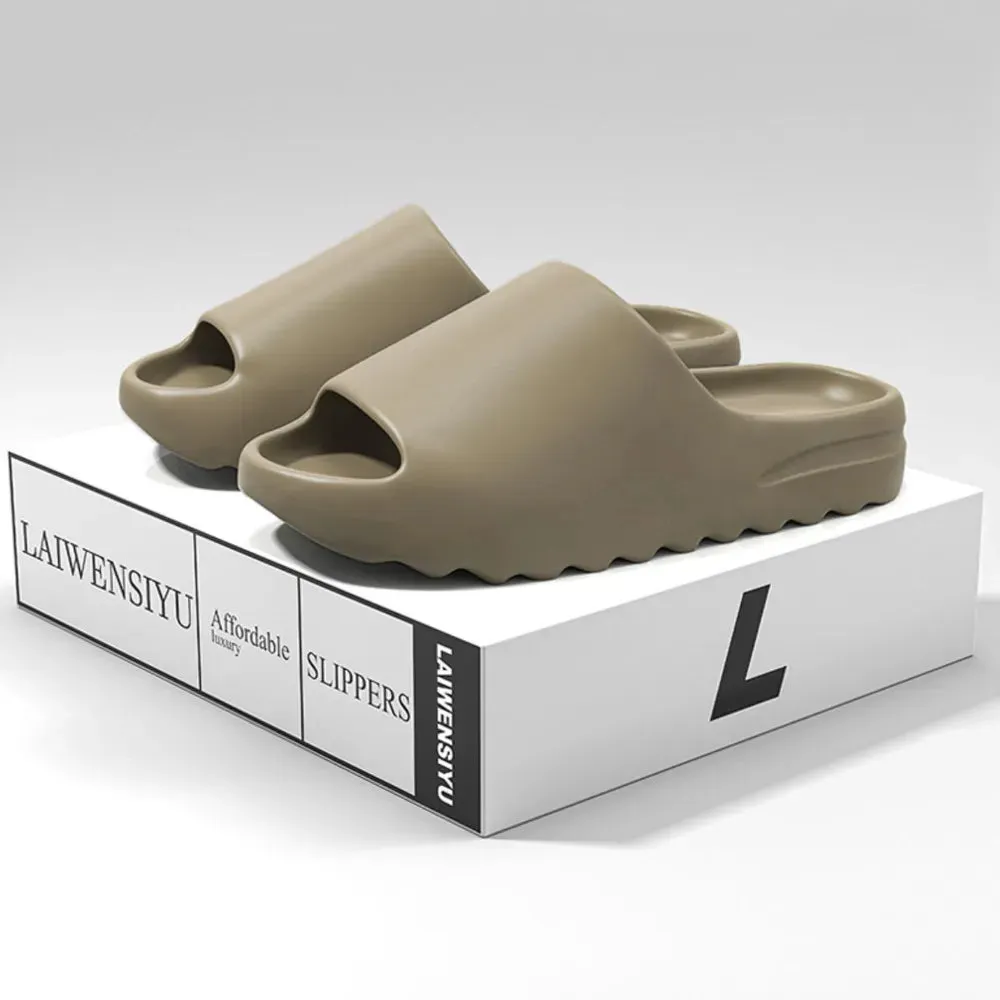 Open Toe Platform Slippers