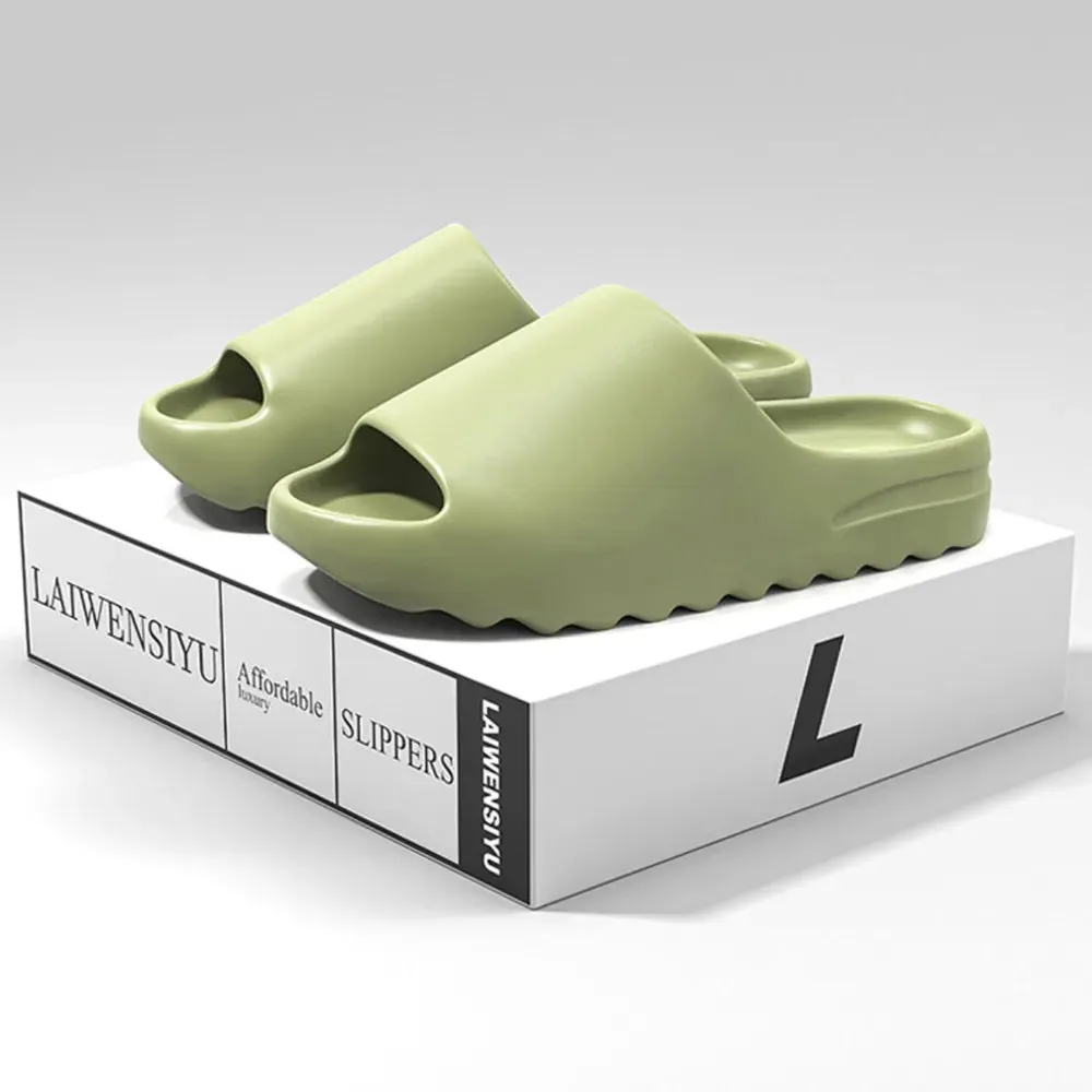Open Toe Platform Slippers