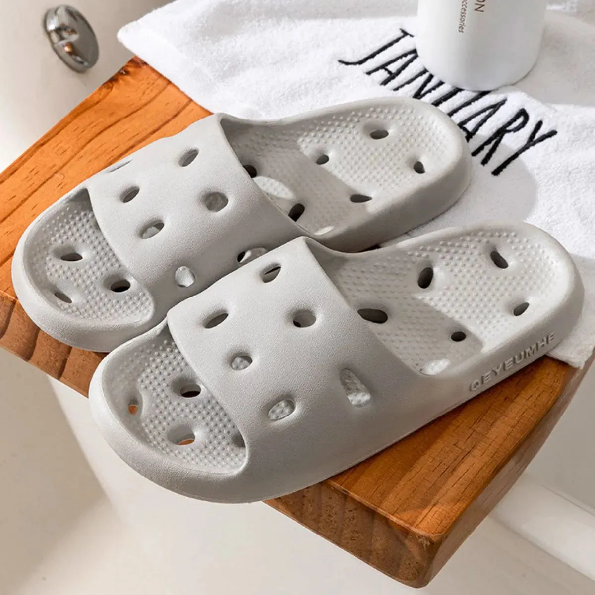 Open Toe Platform Slippers