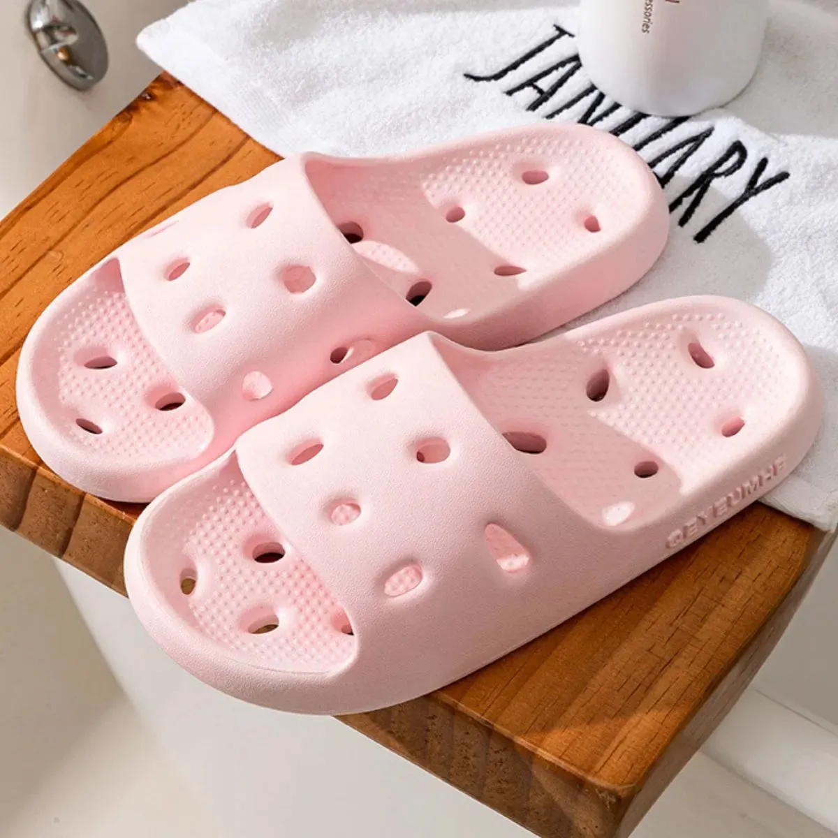 Open Toe Platform Slippers