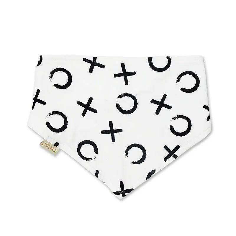 Organic Baby Bibs: White Triangle Bib