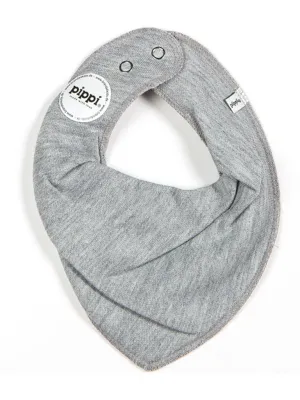 Organic Cotton Scarf Bib - Grey