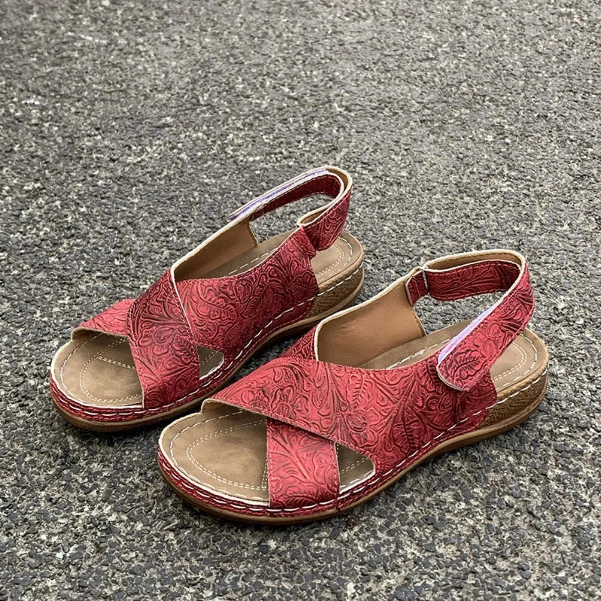 Peep Toe Platform Sandals