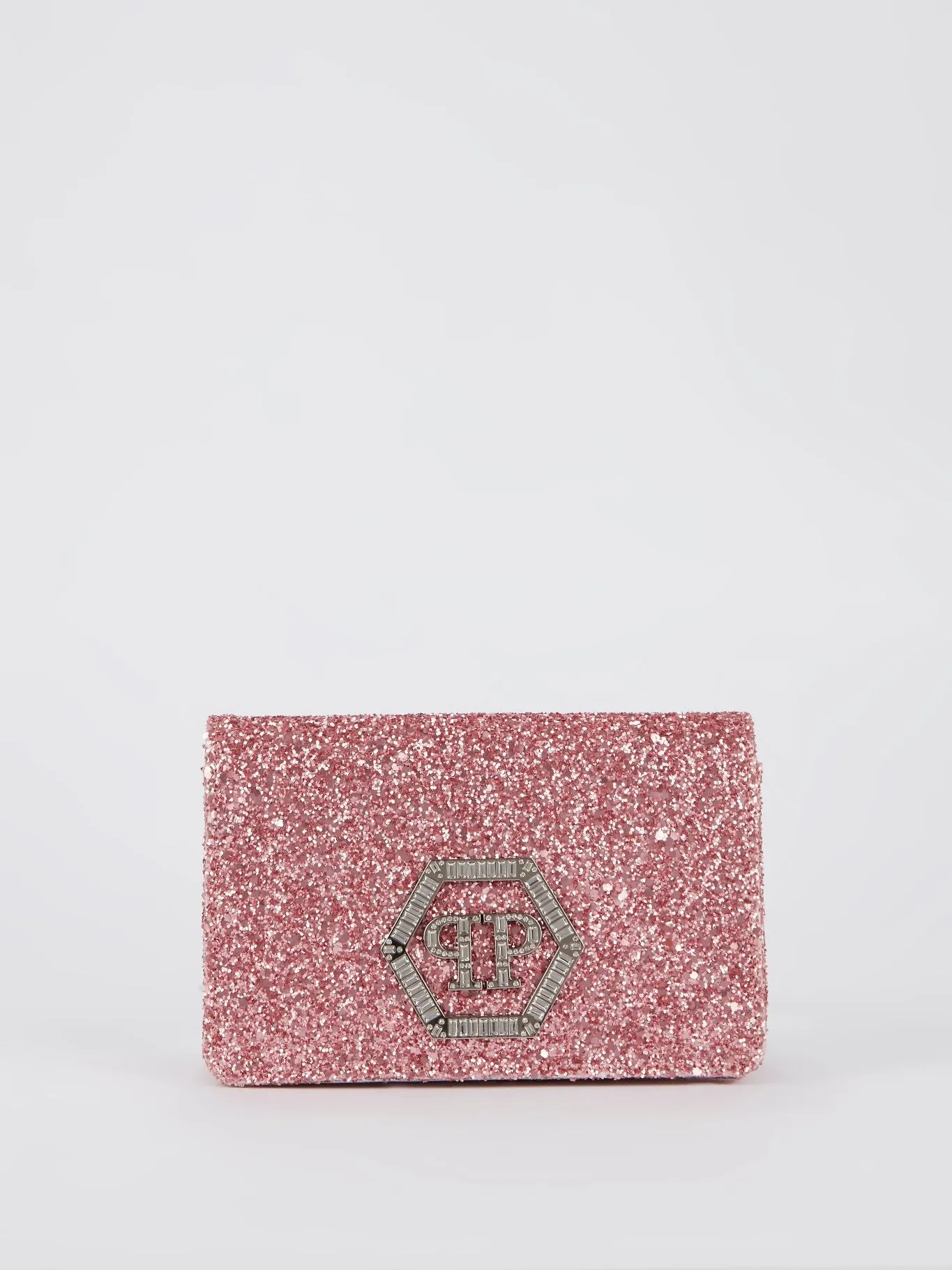 Pink Crystal Monogram Belt Bag