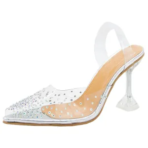Point Toe Kitten Heels Sandals