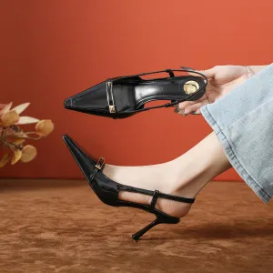 Point Toe Slingback Pumps