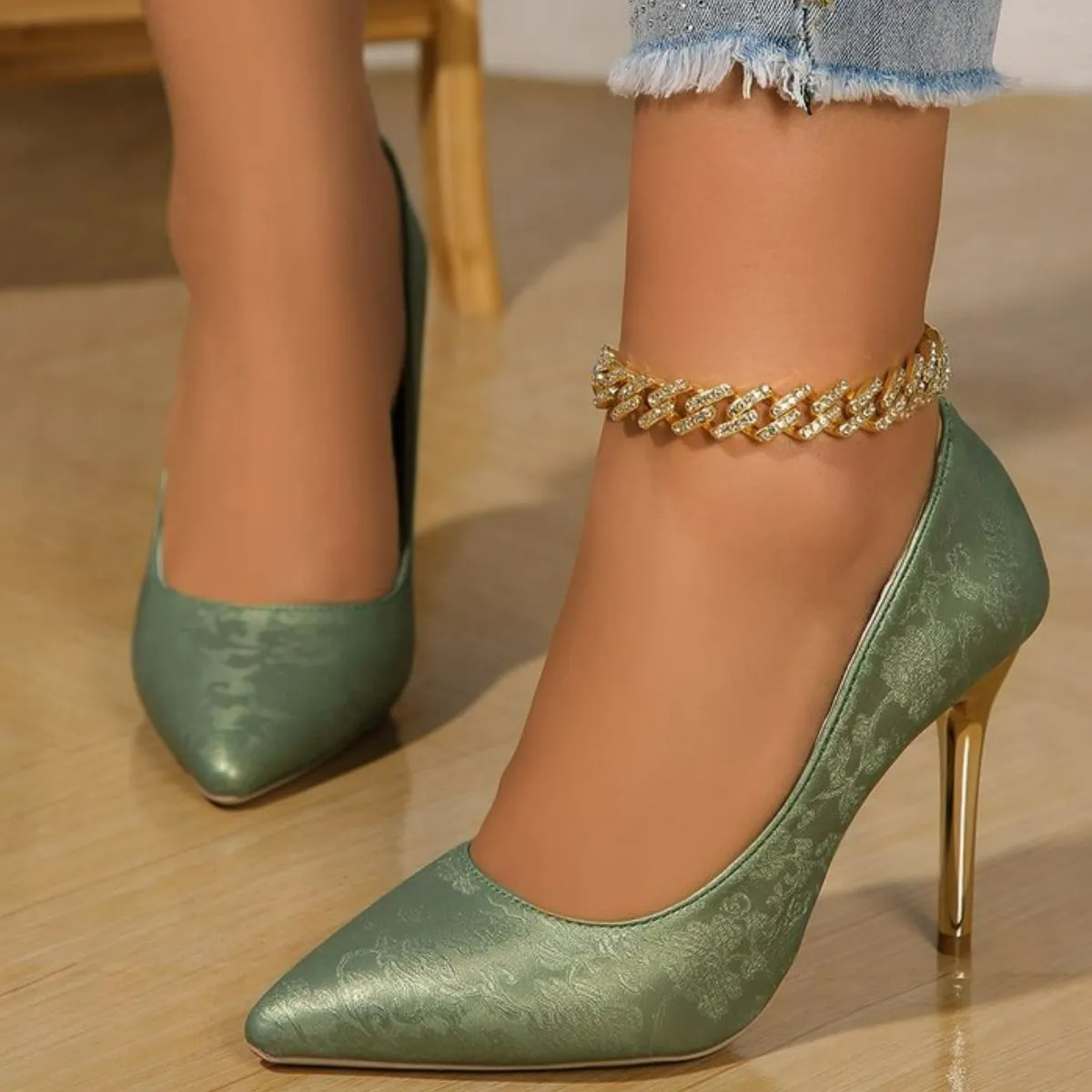 Point Toe Stiletto Pumps