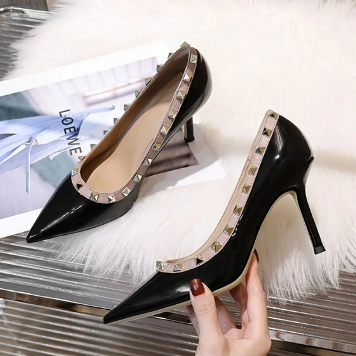 Point Toe Stiletto Pumps