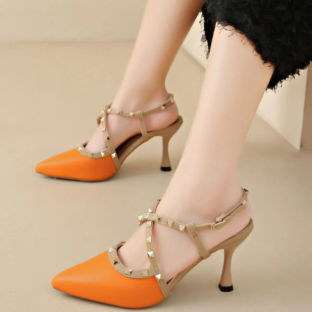 Point Toe Stiletto Pumps